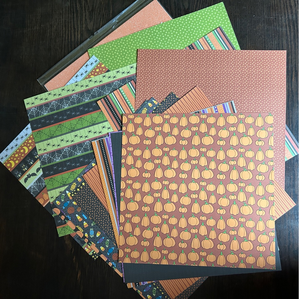 Halloween Loose Scrapbook Pages